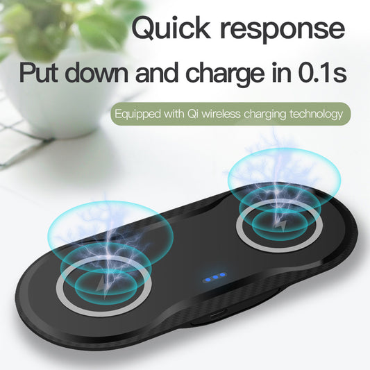 Fast Wireless Charger for Two Phones | Dual Device Charging Pad