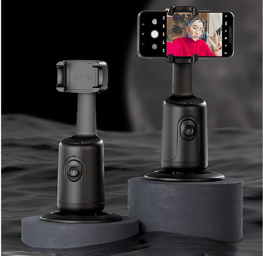 AI Smart Gimbal Stabilizer Tripod | 360 Auto Face Tracking Phone Holder