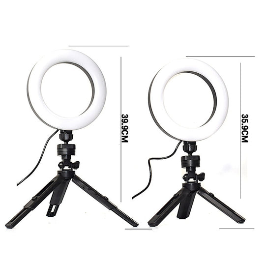 Professional Live Stream Vlogging Kit | Adjustable Color Fill Light & Desktop Tripod