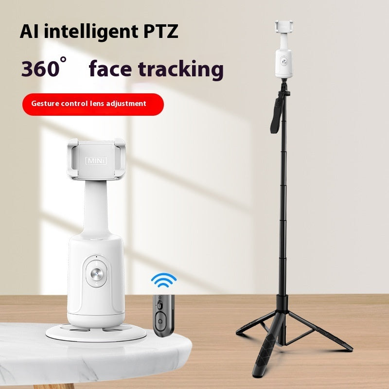 AI Smart Gimbal Stabilizer Tripod | 360 Auto Face Tracking Phone Holder