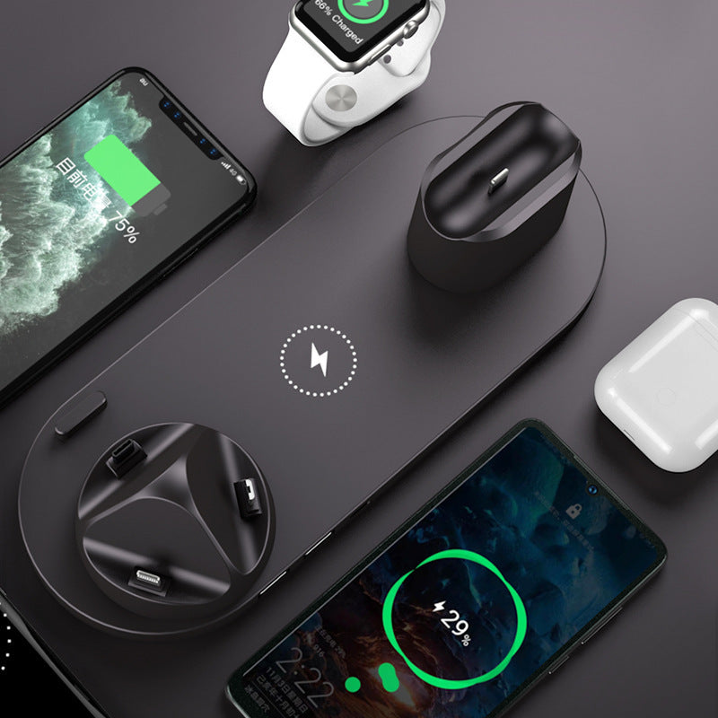 Fast Charging Pad for Phone & Watch | Wireless 6-in-1 Charging Dock