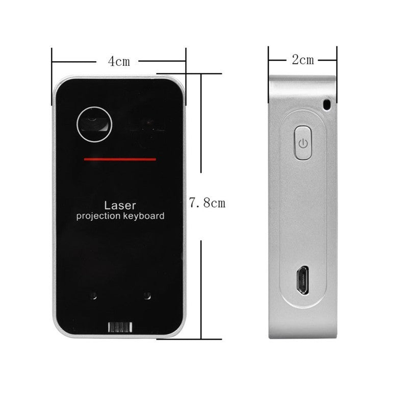 Wireless Bluetooth Laser Projection Keyboard | Virtual Phone, Pad & Laptop Input