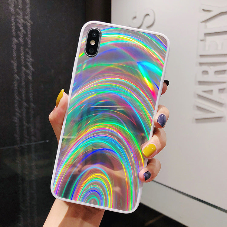 Rainbow Mirror Soft Case Phone Cover | Holographic Laser Gradient