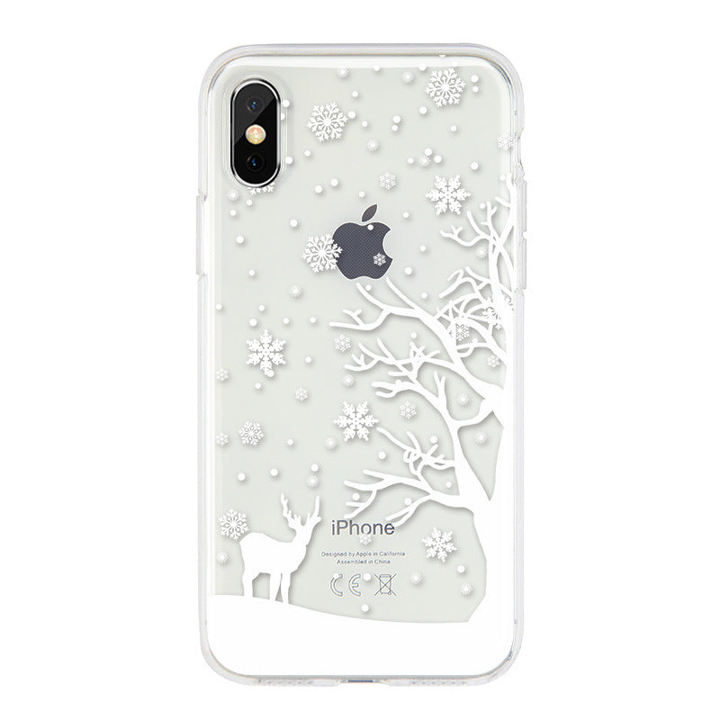 Christmas Snowflake & Elk Phone Case | Festive Protective Holiday Cover
