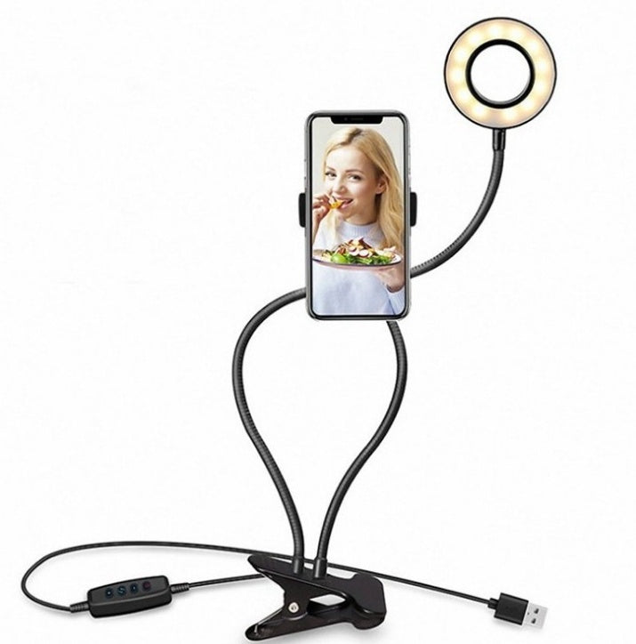 Portable LED Selfie Ring Light | Adjustable Makeup & Live Stream Stand