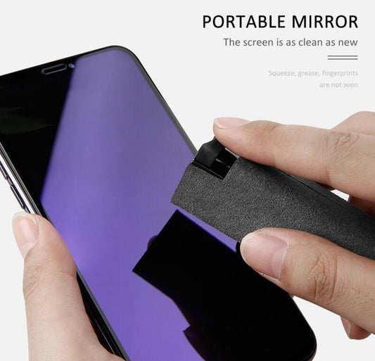 Portable 2-in-1 Phone/PC Screen Cleaner Kit | Microfiber Cloth Set