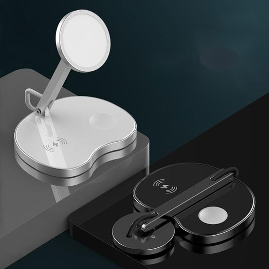 Universal 15W Wireless Charger Stand (3-in-1) | Quick Charge Dock for Smart Devices