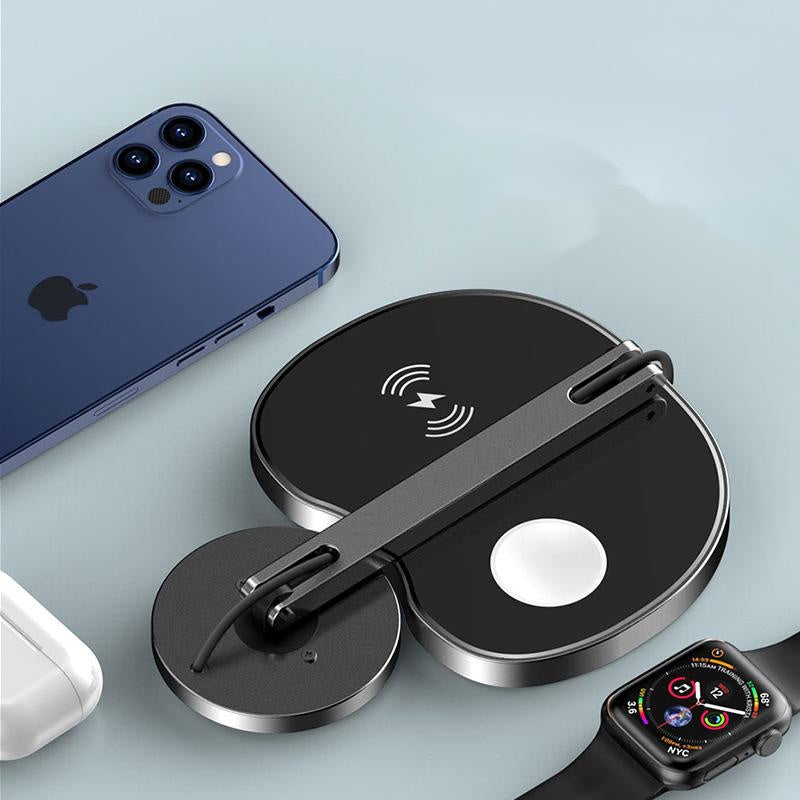 Universal 15W Wireless Charger Stand (3-in-1) | Quick Charge Dock for Smart Devices