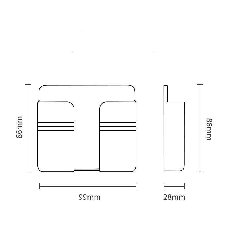 Wall-Mounted Phone Charging Holder | Sticky, Punch-Free Storage Box