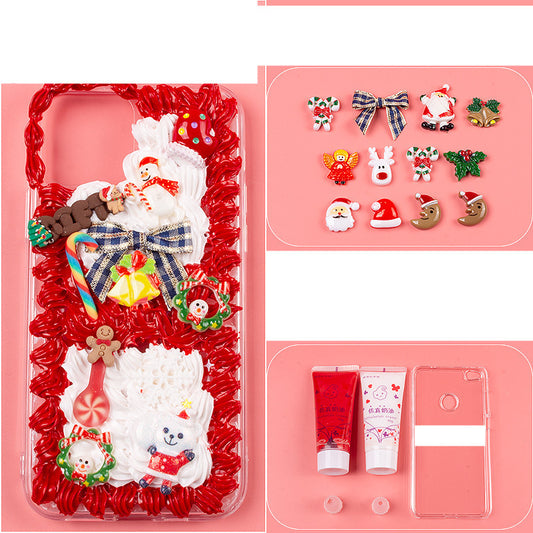 Full DIY Phone Case Set | Cream Glue, Resin Charms & Cute Design Accessories