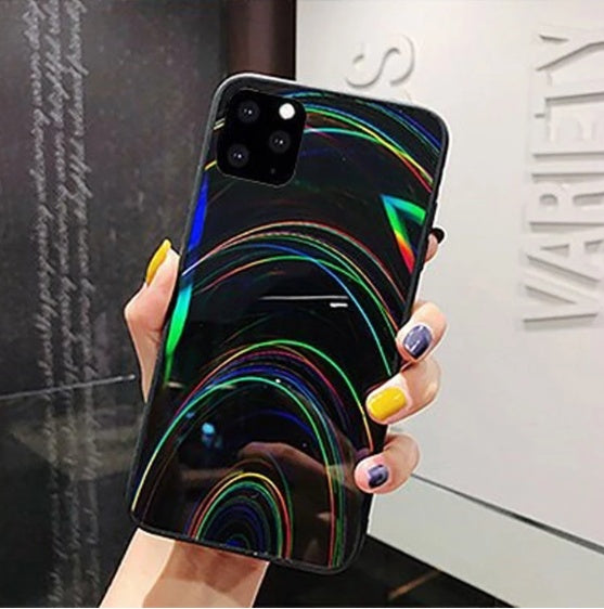 Rainbow Mirror Soft Case Phone Cover | Holographic Laser Gradient