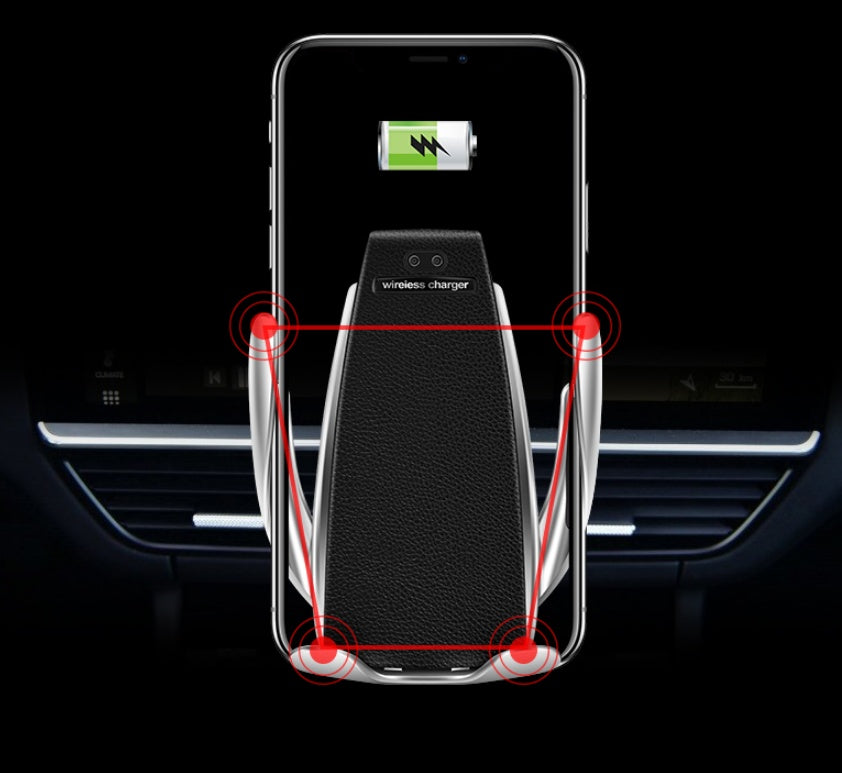 Fast 10W Wireless Car Charger & Phone Holder (S5) | Automatic Induction Mount