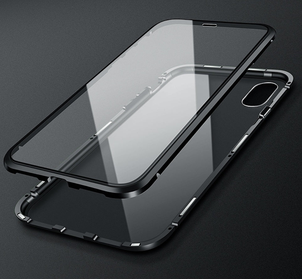 Double-Sided Glass Magnetic Phone Case | 360° Full Protection King Cover