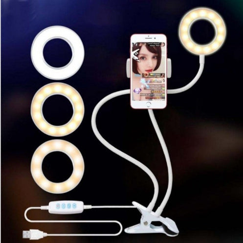Portable LED Selfie Ring Light | Adjustable Makeup & Live Stream Stand
