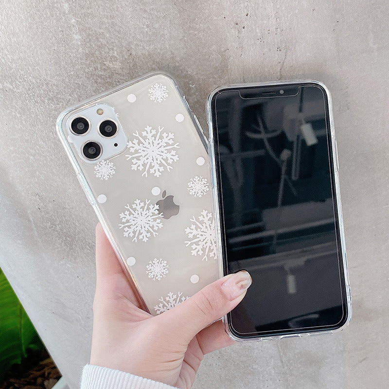 Christmas Snowflake & Elk Phone Case | Festive Protective Holiday Cover