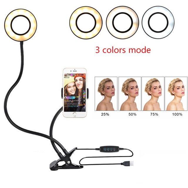 Portable LED Selfie Ring Light | Adjustable Makeup & Live Stream Stand