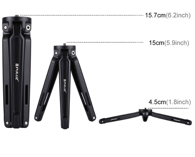 Universal Metal Desktop Tripod | Portable Mini Stand for Apple & Smartphones
