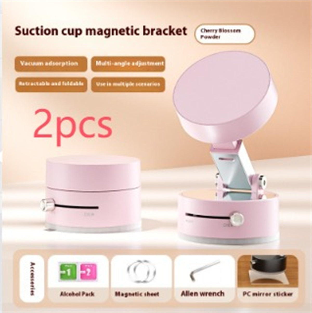Universal Magnetic Suction Cup Car Phone Holder | Foldable Design for Hands-Free GPS