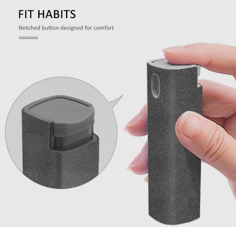 Portable 2-in-1 Phone/PC Screen Cleaner Kit | Microfiber Cloth Set