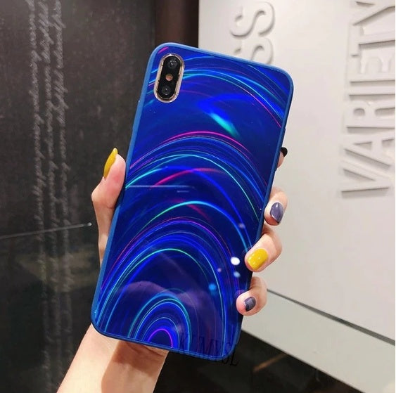 Rainbow Mirror Soft Case Phone Cover | Holographic Laser Gradient