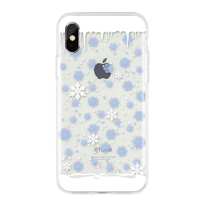 Christmas Snowflake & Elk Phone Case | Festive Protective Holiday Cover