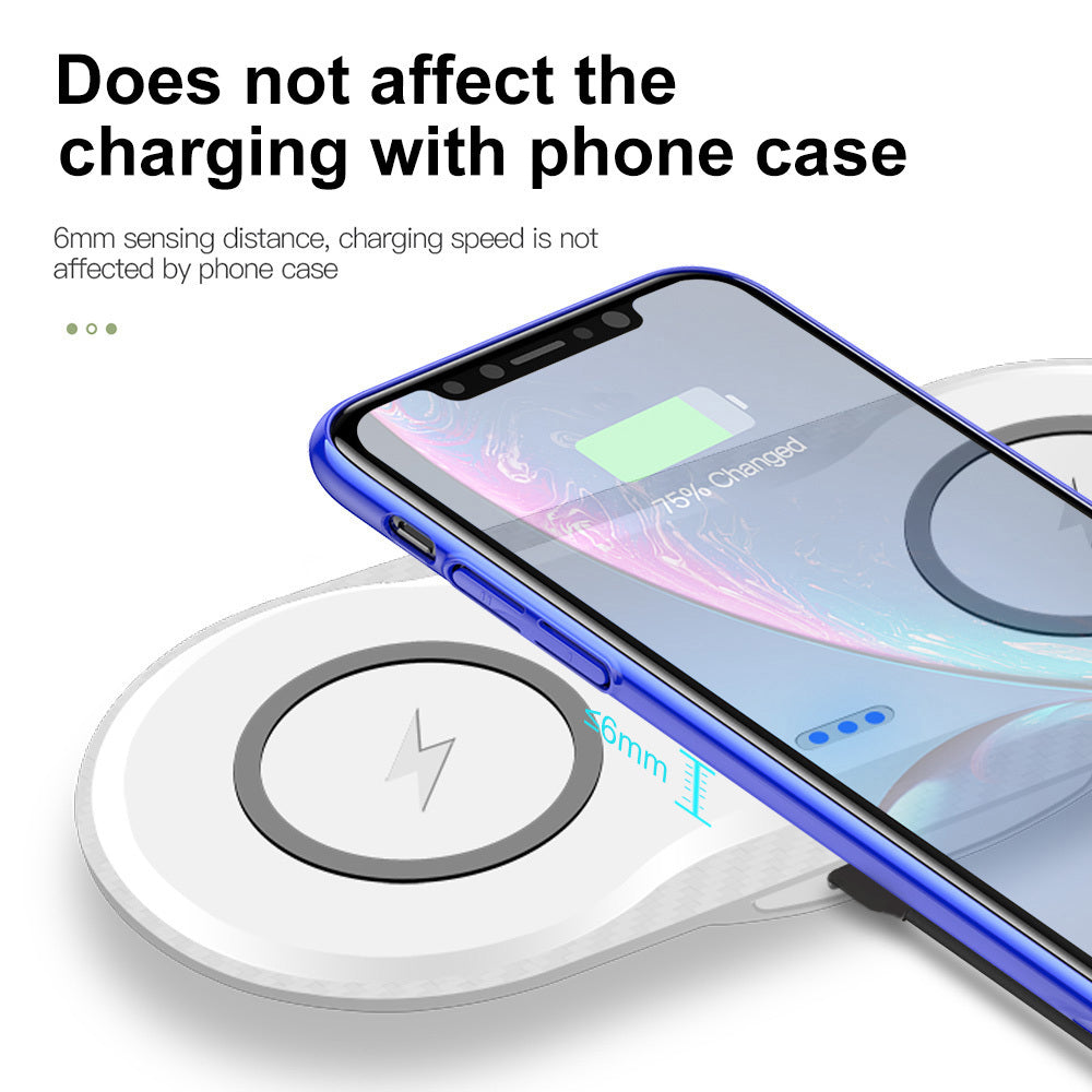 Fast Wireless Charger for Two Phones | Dual Device Charging Pad