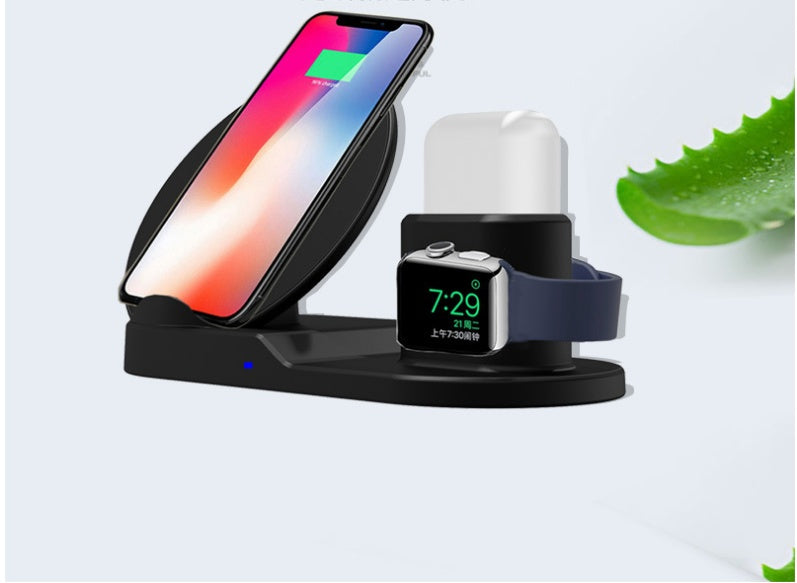 Fast Wireless Charger Dock | Compatible with Apple iPhone, Watch & Headphones