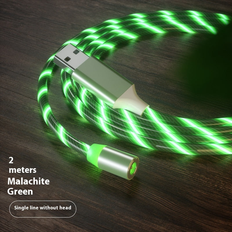 LED Streamer Magnetic Fast Charging Cable | Micro USB, Type-C & Lighting Charger