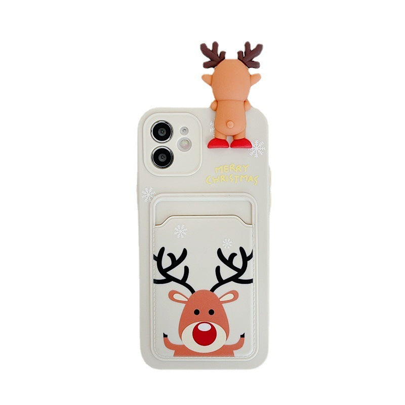 Christmas Card Holder Phone Case | Festive Wallet Soft Protective Cover
