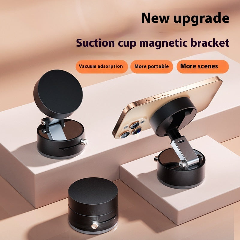 Universal Magnetic Suction Cup Car Phone Holder | Foldable Design for Hands-Free GPS