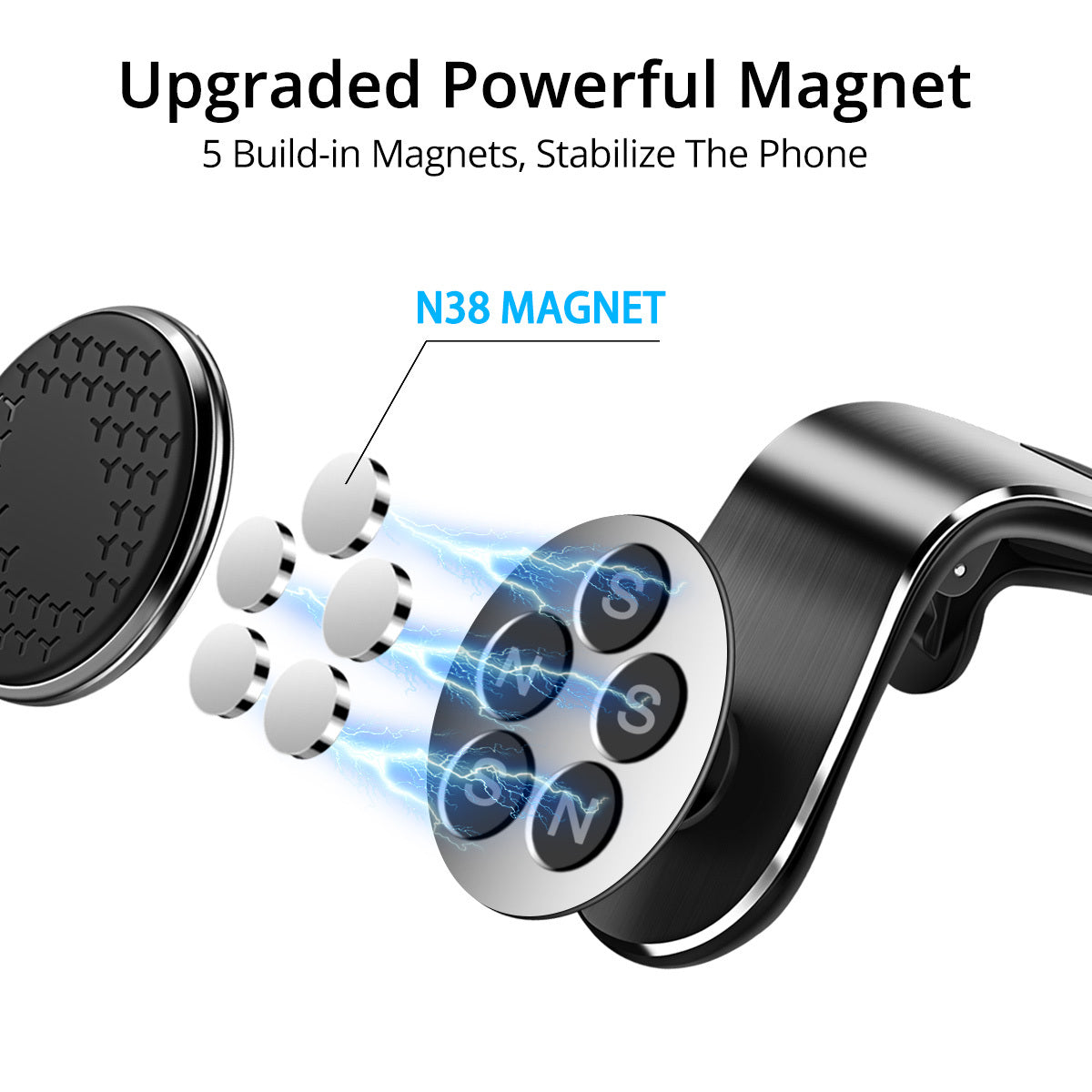 Strong Magnet Car Phone Holder | Air Vent Mount Smartphone Bracket