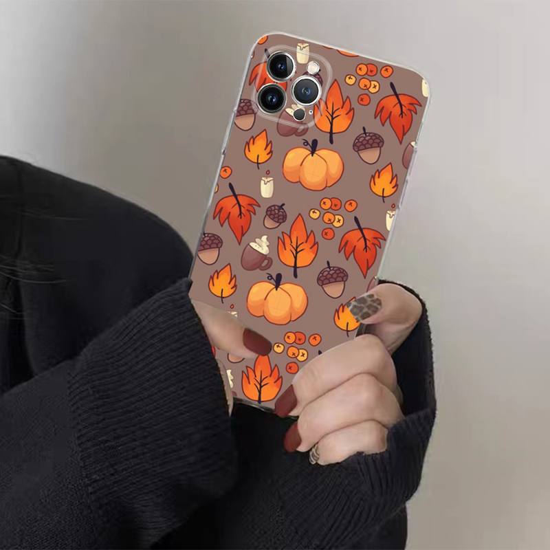 Trendy Couple Halloween Pumpkin Lamp Phone Case | Festive Protective Cover