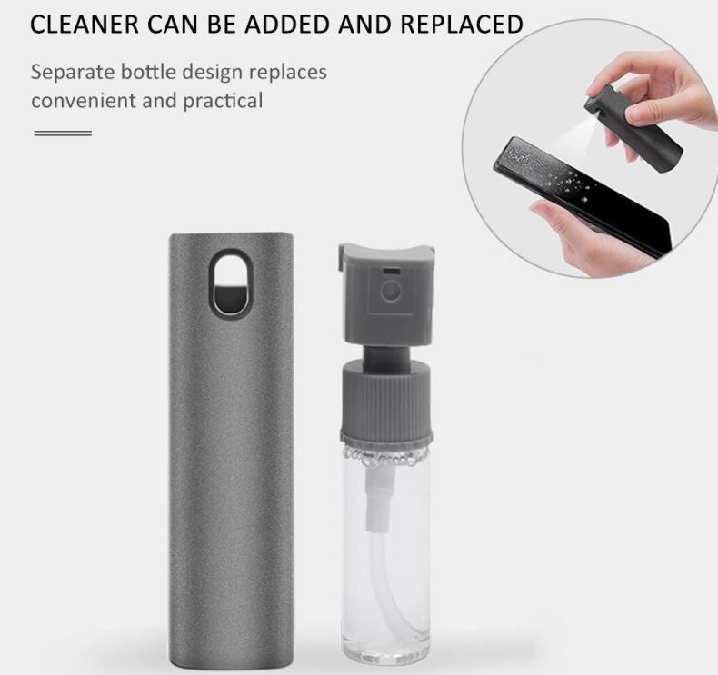 Portable 2-in-1 Phone/PC Screen Cleaner Kit | Microfiber Cloth Set