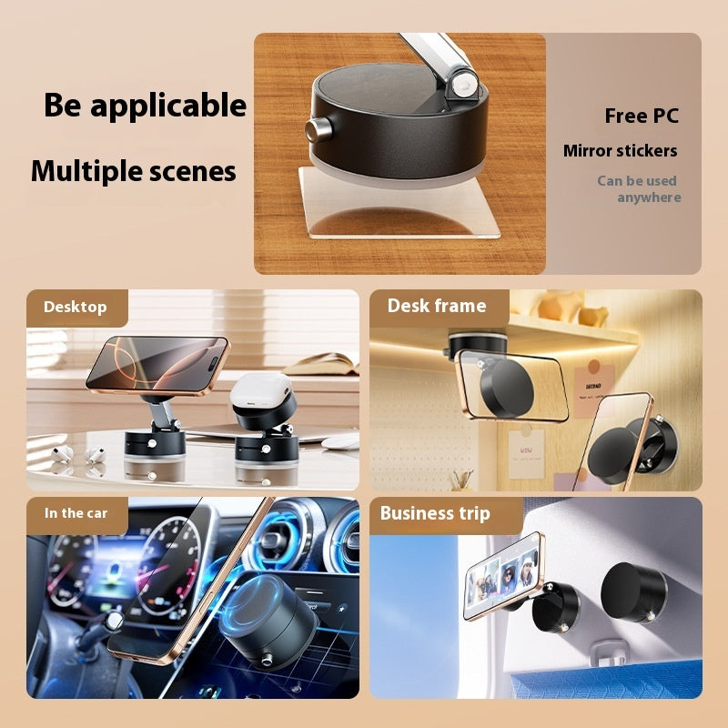 Universal Magnetic Suction Cup Car Phone Holder | Foldable Design for Hands-Free GPS