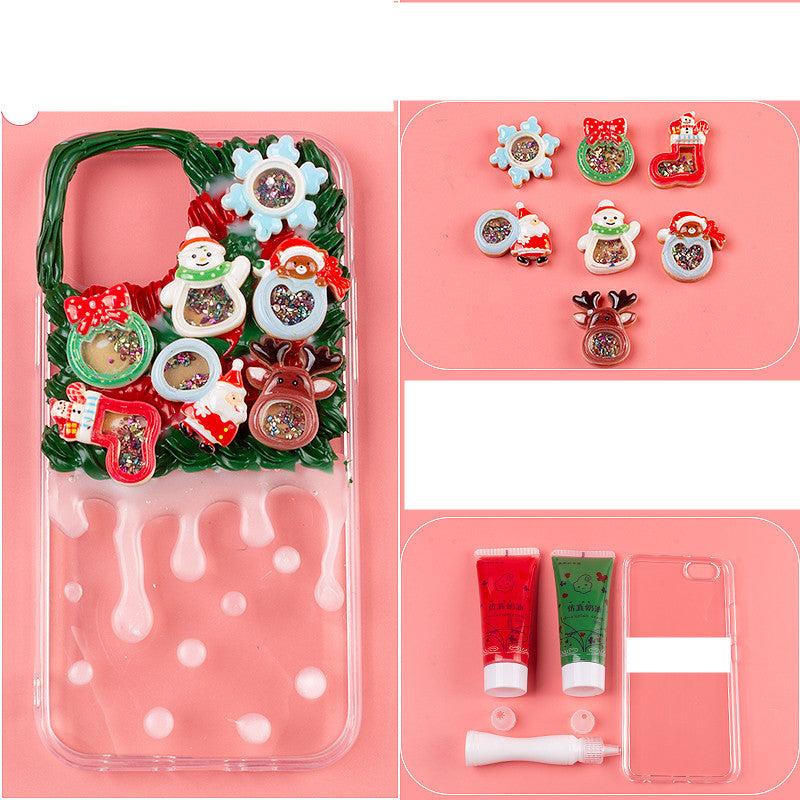Full DIY Phone Case Set | Cream Glue, Resin Charms & Cute Design Accessories