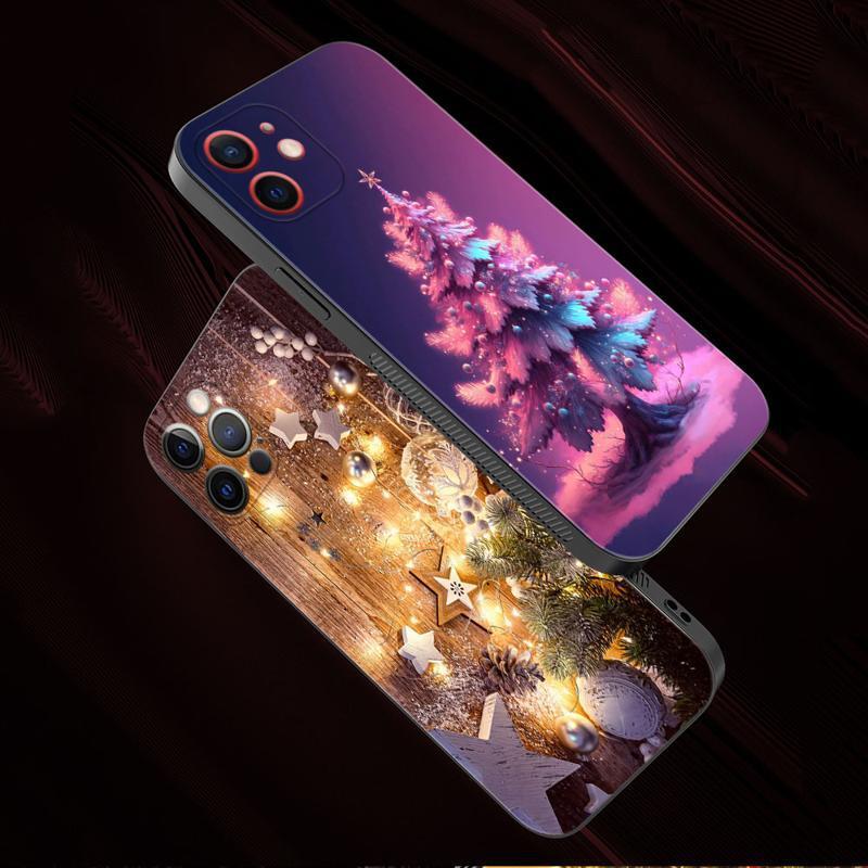 Protective Phone Case with Beautiful Christmas Tree Design