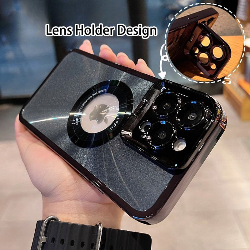 Luxury Electroplated CD Pattern Magsafe Case for iPhone 14 13 12 Pro Max
