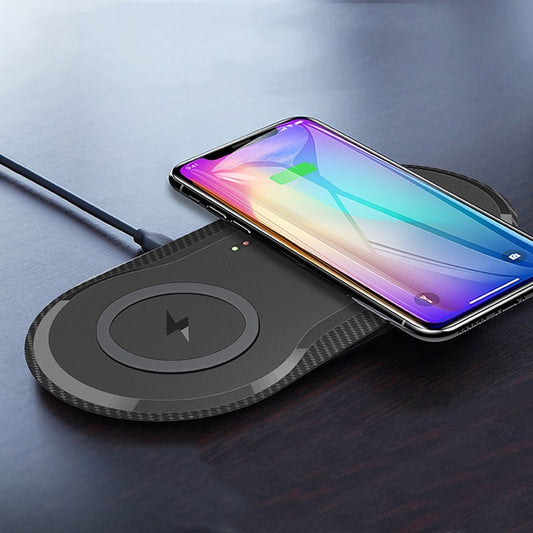 Fast Wireless Charger for Two Phones | Dual Device Charging Pad