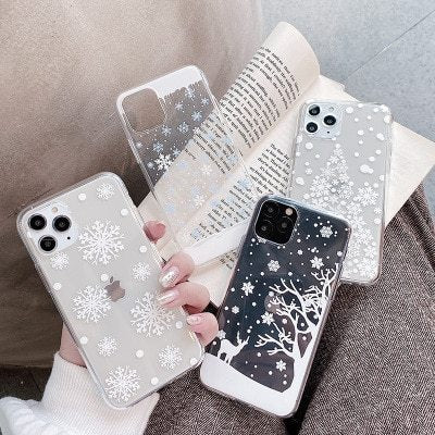 Christmas Snowflake & Elk Phone Case | Festive Protective Holiday Cover