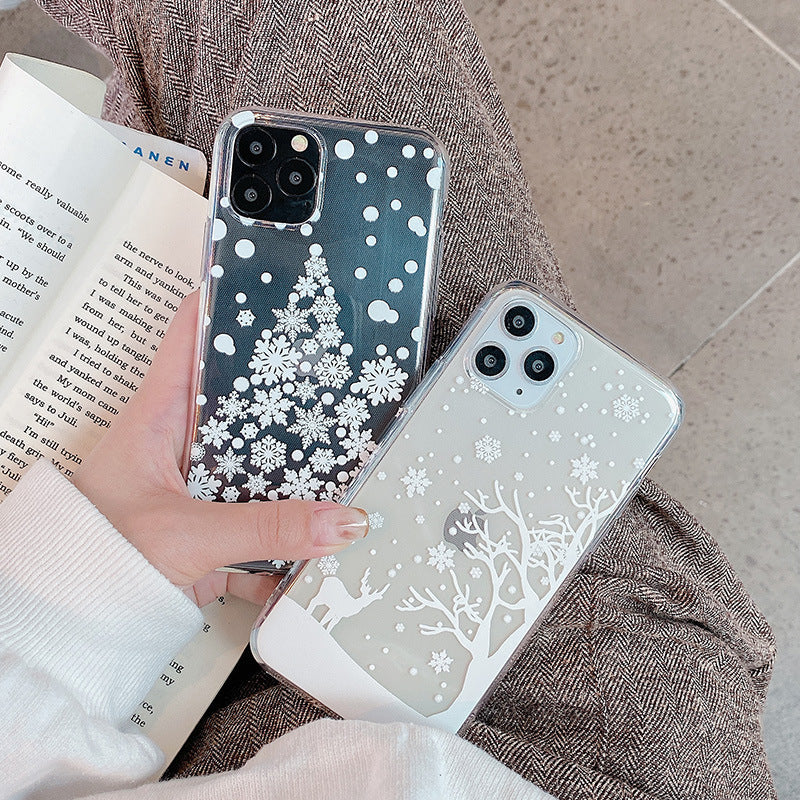 Christmas Snowflake & Elk Phone Case | Festive Protective Holiday Cover