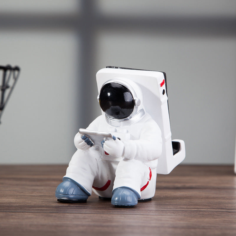 Simple Astronaut Desktop Phone Stand | Cute Spaceman Holder & Creative Gift
