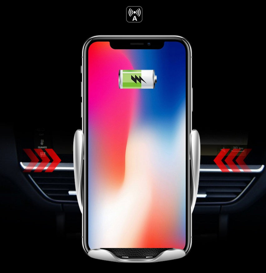 Fast 10W Wireless Car Charger & Phone Holder (S5) | Automatic Induction Mount