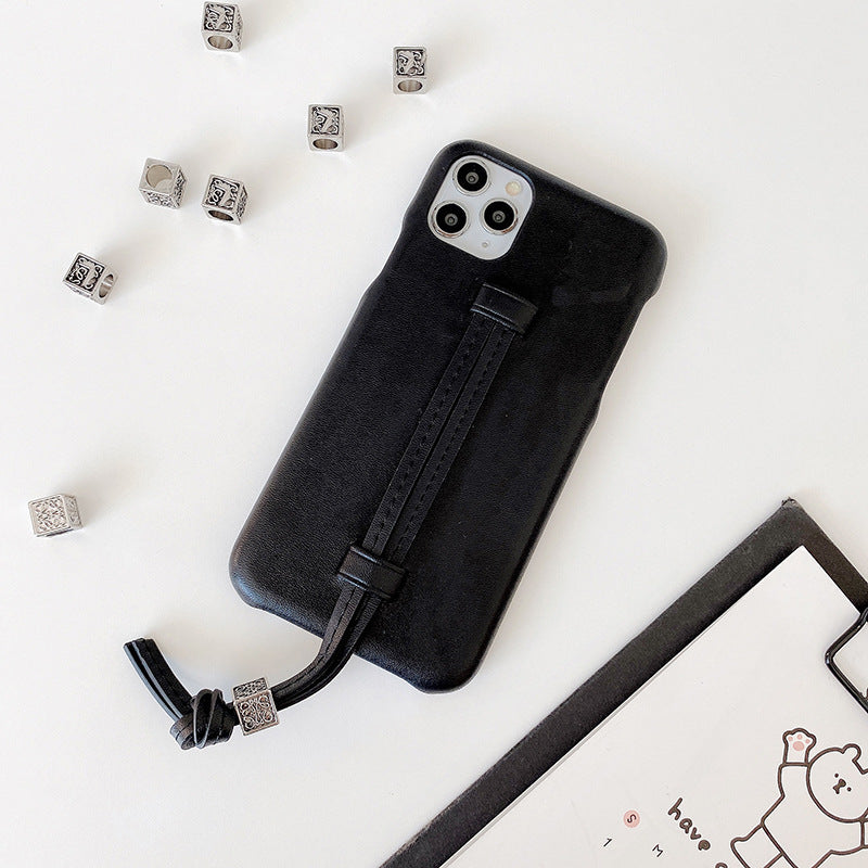 Novelty "Bread" Phone Case with Leather Wrist Strap