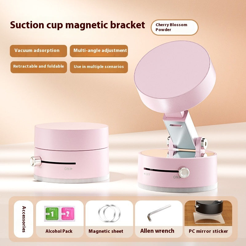 Universal Magnetic Suction Cup Car Phone Holder | Foldable Design for Hands-Free GPS