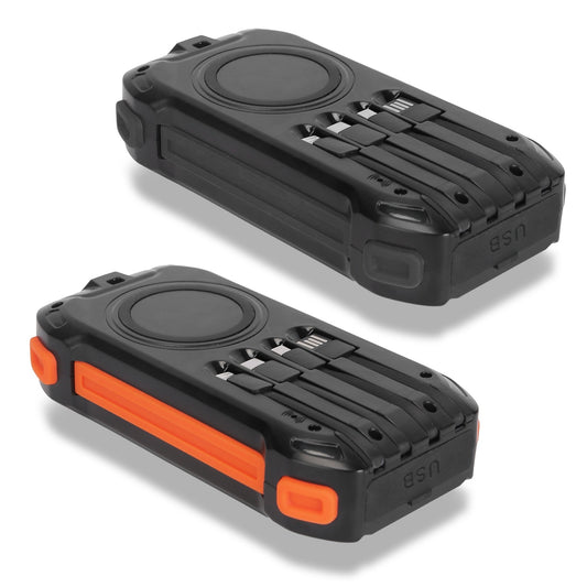 Ultimate Outdoor Power Bank (49800mAh) | Solar, 22.5W PD Fast Charge, Built-in Cables & Flashlight