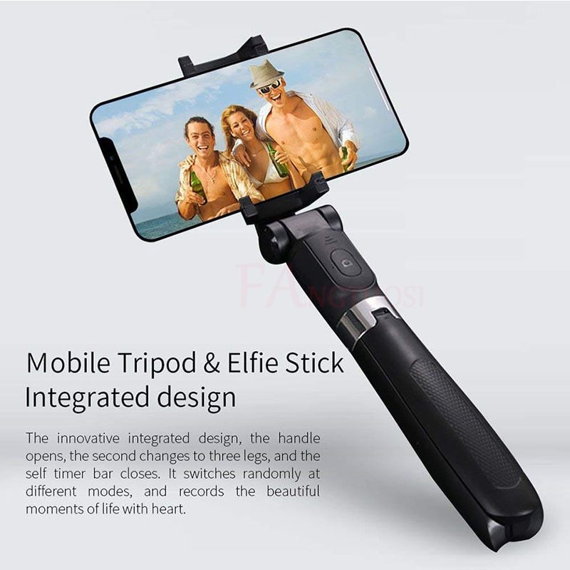 Universal Bluetooth Tripod Selfie Stick | Mobile Live Triangle Bracket for Apple Devices
