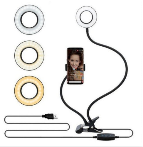 Portable LED Selfie Ring Light | Adjustable Makeup & Live Stream Stand