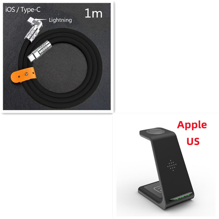 Universal 3-in-1 Wireless Charging Station | Fast Quick Charge Phone Holder Dock