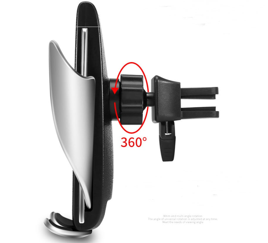 Fast 10W Wireless Car Charger & Phone Holder (S5) | Automatic Induction Mount