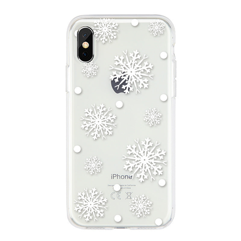 Christmas Snowflake & Elk Phone Case | Festive Protective Holiday Cover